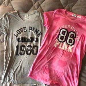Victoria’s secret PINK tees - size M